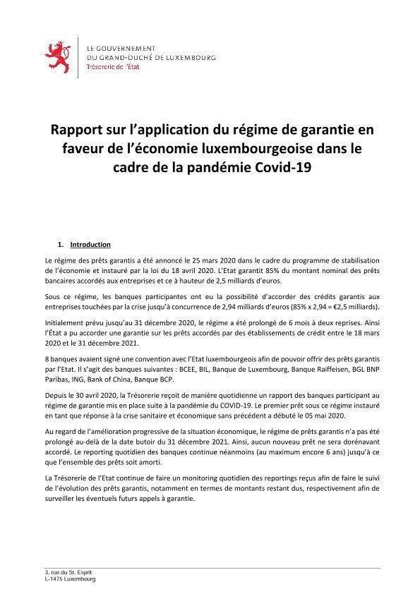 Analyse prêts garantis COVID-19 (27.01.2022)